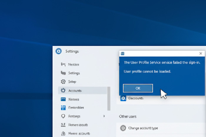 Cara Mengatasi The User Profile Service Failed the Sign in
