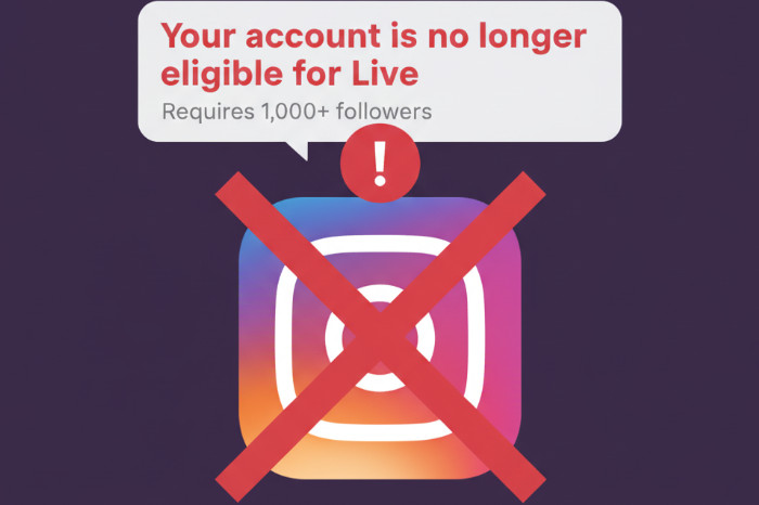 IG Tidak Bisa Live